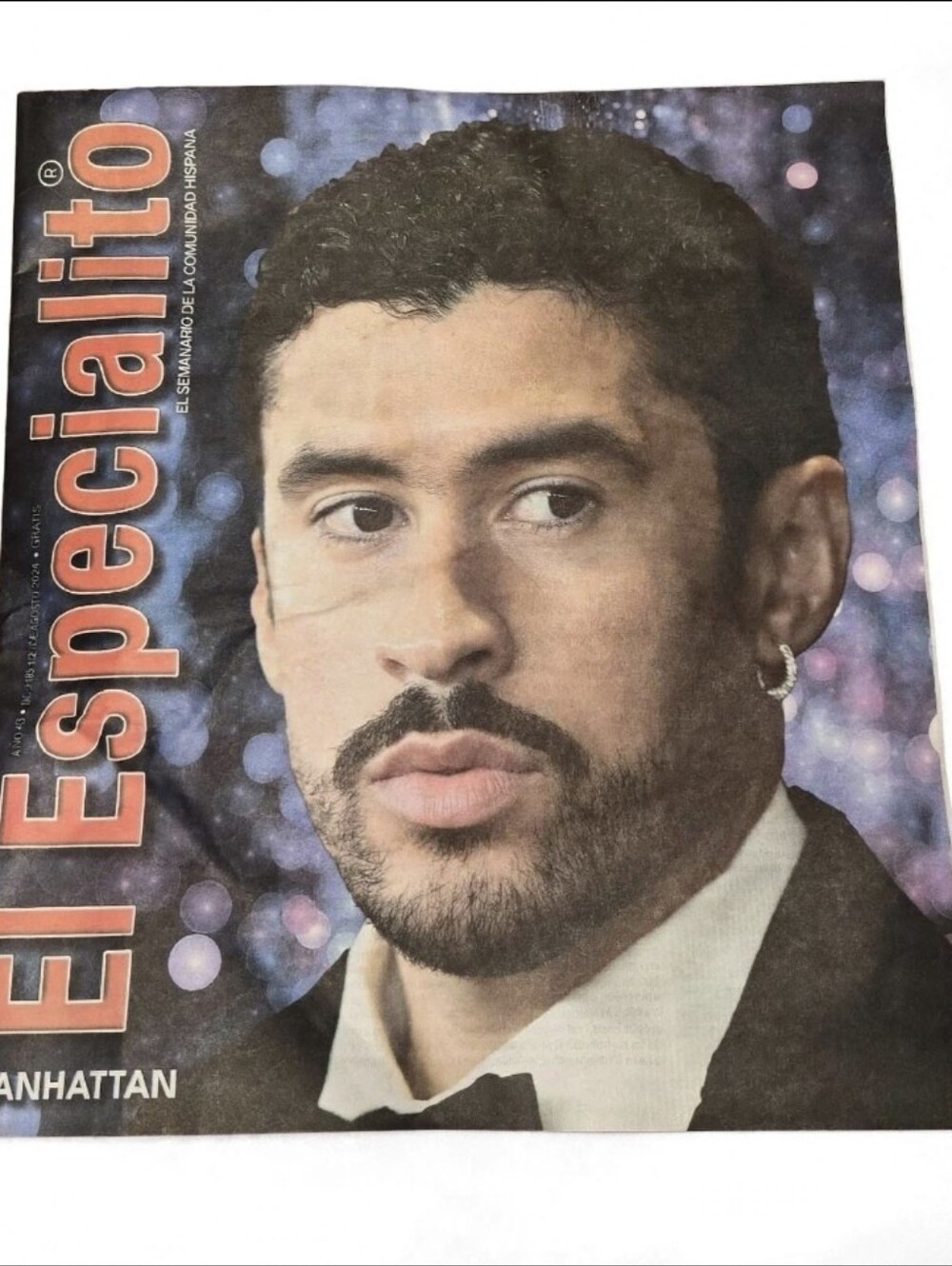 Bad Bunny El Especialito Manhattan Newspaper Cover Music Memorabilia